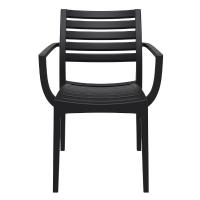 Artemis Resin Arm Chair Black ISP011-BLA - 2