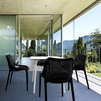 Air Outdoor Dining Chair Black ISP014-BLA - 4