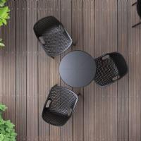 Air Outdoor Dining Chair Black ISP014-BLA - 12