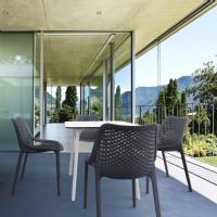 Air Outdoor Dining Chair Dark Gray ISP014-DGR - 4