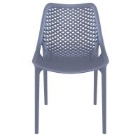 Air Outdoor Dining Chair Dark Gray ISP014-DGR - 2
