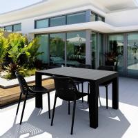 Air Extension Dining Set 5 Piece Black ISP0142S-BLA