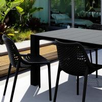 Air Extension Dining Set 5 Piece Black ISP0142S-BLA - 1