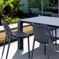 Air Extension Dining Set 5 Piece Dark Gray ISP0142S-DGR - 1