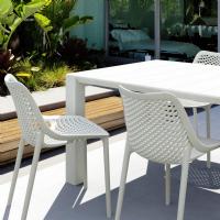 Air Extension Dining Set 5 Piece White ISP0142S-WHI - 1