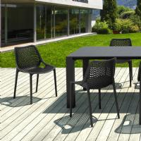 Air Extension Dining Set 9 Piece Black ISP0143S-BLA - 1