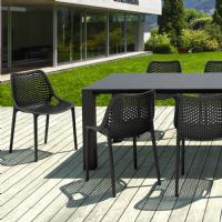 Air Extension Dining Set 11 Piece Black ISP0144S-BLA - 1