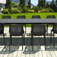 Air Extension Dining Set 11 Piece Black ISP0144S-BLA - 2