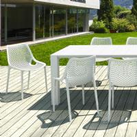 Air Extension Dining Set 11 Piece White ISP0144S-WHI - 1