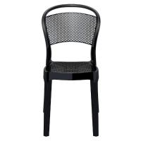 Bee Polycarbonate Dining Chair Glossy Black ISP021-GBLA - 2