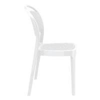 Bee Polycarbonate Dining Chair Glossy White ISP021-GWHI - 3