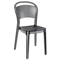 Bee Polycarbonate Dining Chair Transparent Black ISP021-TBLA