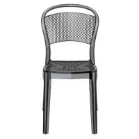 Bee Polycarbonate Dining Chair Transparent Black ISP021-TBLA - 2
