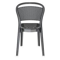 Bee Polycarbonate Dining Chair Transparent Black ISP021-TBLA - 4