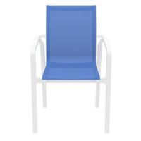 Pacific Sling Arm Chair White Frame Blue Sling ISP023-WHI-BLU - 2