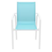 Pacific Sling Arm Chair White Frame Turquoise Sling ISP023-WHI-TRQ - 2