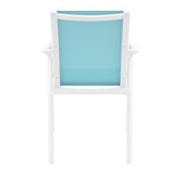 Pacific Sling Arm Chair White Frame Turquiose Sling ISP023-WHI-TRQ - 4
