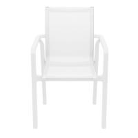 Pacific Sling Arm Chair Black Frame Black Sling ISP023-WHI-WHI - 5