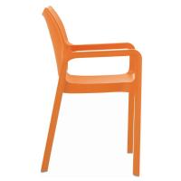 Diva Resin Outdoor Dining Arm Chair Orange ISP028-ORA - 2