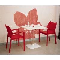 Diva Resin Outdoor Dining Arm Chair Red ISP028-RED - 15