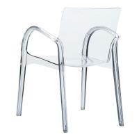 Dejavu Polycarbonate Arm Chair Transparent ISP032-TCL - 1