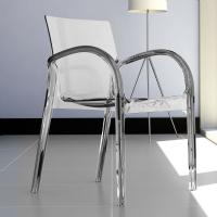 Dejavu Polycarbonate Arm Chair Transparent ISP032-TCL - 3