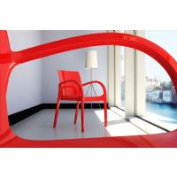 Dejavu Polycarbonate Arm Chair Red ISP032-GRED - 3