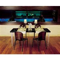 Victoria Polycarbonate Modern Dining Chair Transparent Black ISP033-TBLA - 18