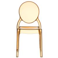 Elizabeth Polycarbonate Dining Chair Amber ISP034-TAMB - 2