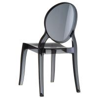 Elizabeth Polycarbonate Dining Chair Black ISP034-TBLA - 1
