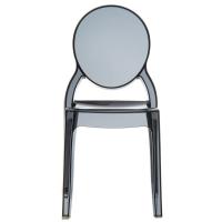 Elizabeth Polycarbonate Dining Chair Black ISP034-TBLA - 2
