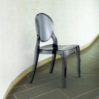 Elizabeth Polycarbonate Dining Chair Black ISP034-TBLA - 3