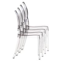 Elizabeth Polycarbonate Dining Chair Black ISP034-TBLA - 4