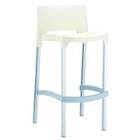 Gio Resin Outdoor Barstool Beige ISP035-BEI