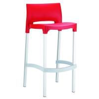 Gio Resin Outdoor Barstool Red ISP035-RED