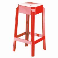 Fox Polycarbonate Counter Stool Glossy Red ISP036-GRED