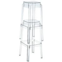 Fox Polycarbonate Counter Stool Glossy White ISP036-GWHI - 1