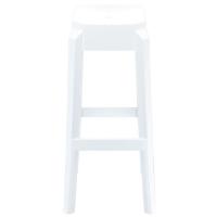 Fox Polycarbonate Barstool Glossy White ISP037-GWHI - 1