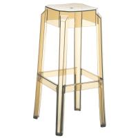 Fox Polycarbonate Barstool Transparent Amber ISP037-TAMB