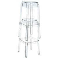 Fox Polycarbonate Barstool Glossy Red ISP037-GRED - 2