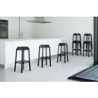 Fox Polycarbonate Barstool Transparent Black ISP037-TBLA - 7