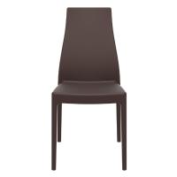 Miranda High-Back Dining Chair Brown ISP039-BRW - 2