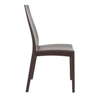 Miranda High-Back Dining Chair Brown ISP039-BRW - 3
