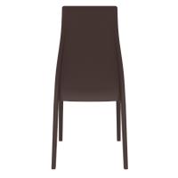 Miranda High-Back Dining Chair Brown ISP039-BRW - 4