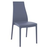 Miranda High-Back Dining Chair Dark Gray ISP039-DGR