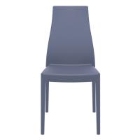 Miranda High-Back Dining Chair Dark Gray ISP039-DGR - 2