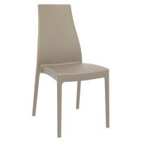 Miranda High-Back Dining Chair Taupe ISP039-DVR