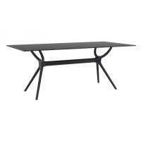Miranda Dining Set with 6 Chairs Black ISP0391S-BLA - 2