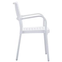 Gala Dining Arm Chair White ISP041-WHI - 2