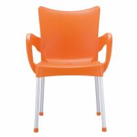 Romeo Resin Dining Arm Chair Orange ISP043-ORA - 1